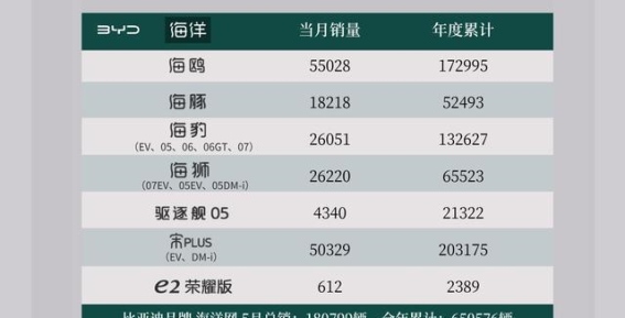 比亚迪五月销量保持稳定 新能源市场优势进一步巩固