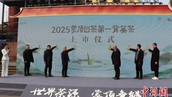 2025蒙顶山茶第一背篓茶盛大亮相，开启茶文化新篇章