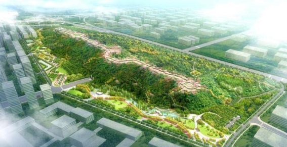 黄龙山公园即将完工，光谷迎来新绿洲