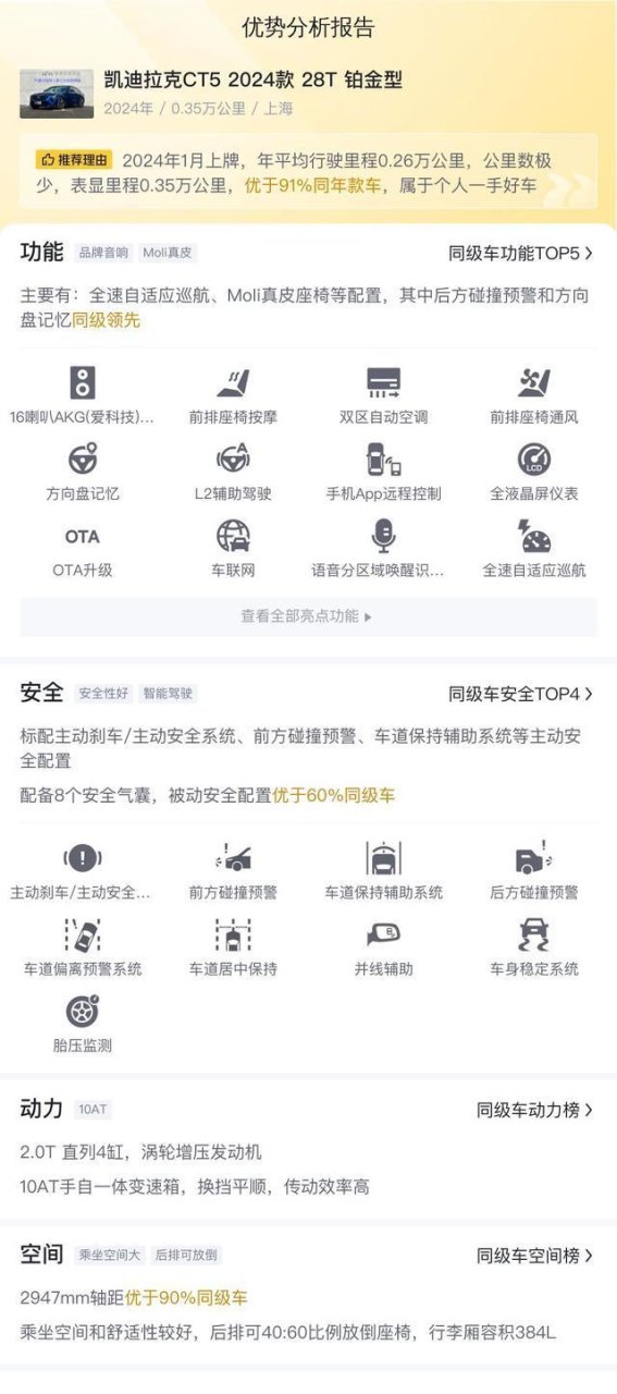2024款凯迪拉克CT5二手车评测：这辆车值不值得入手？
