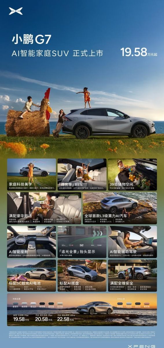 一文看懂小鹏G7：AI赋能的智能驾享新纪元