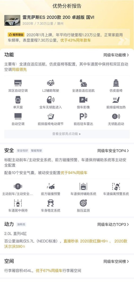 17万入手雷克萨斯ES，家用舒适的理想选择